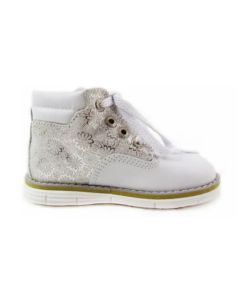 Zapatos Casuales Pocholin Tela Estampada Niña Blanco