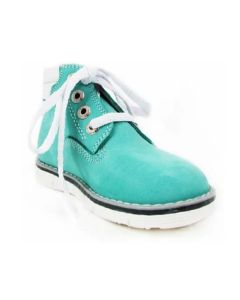 Zapatos Casuales Pocholin Nobuck Botín Niña Turquesa