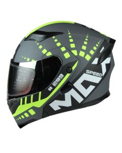 Casco Modular Edge Helmet Boss Speed Max Doble Visor Plateado