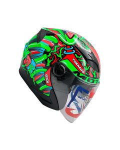 Casco Semi Integral Edge Jaguar Moto Loco Doble Visor
