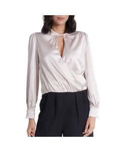 Top Aishop Manga Larga Champaña Talla L