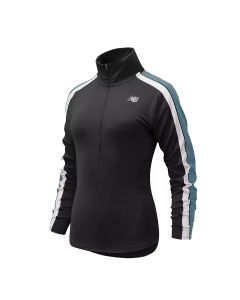 Chaqueta de mujer New Balance Accelerate Half Zip Negro